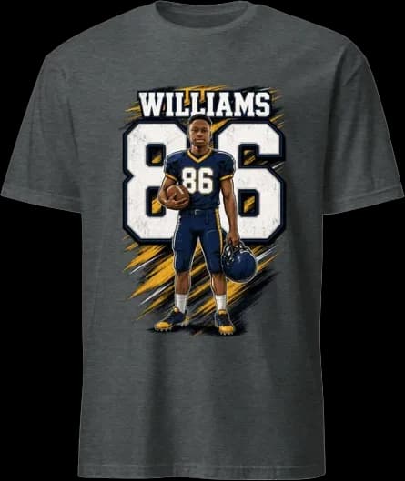 Williams 86 custom football tee