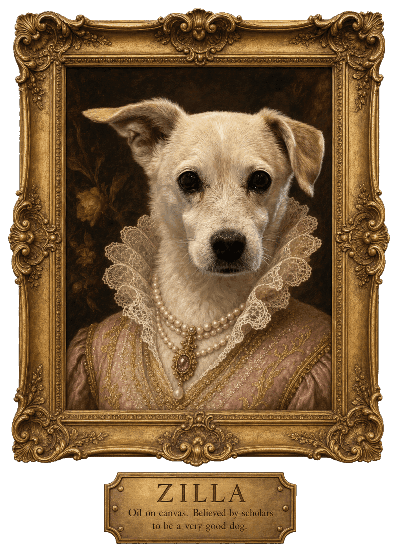 Good Dog on Canvas